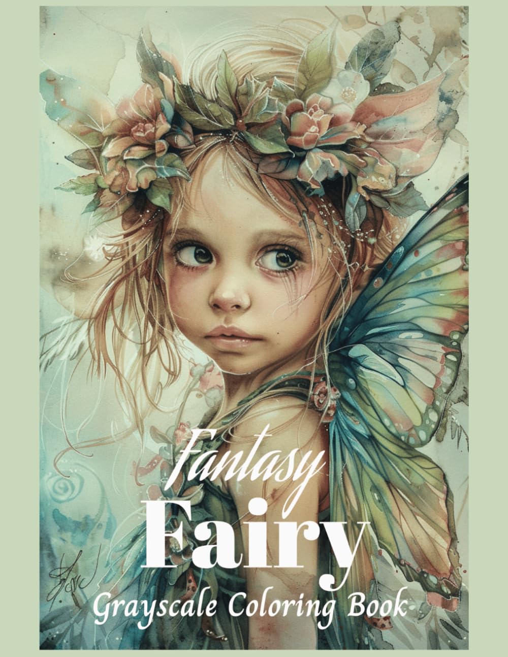 Fantasy Fairy Grayscale Coloring Book: Enchanted Forests, Magical fairies, Fantasy for Relaxation and Stress Relief (Mythical Creatures, Fantasy Animals, Dragons, and Other Imaginary Beasts)
