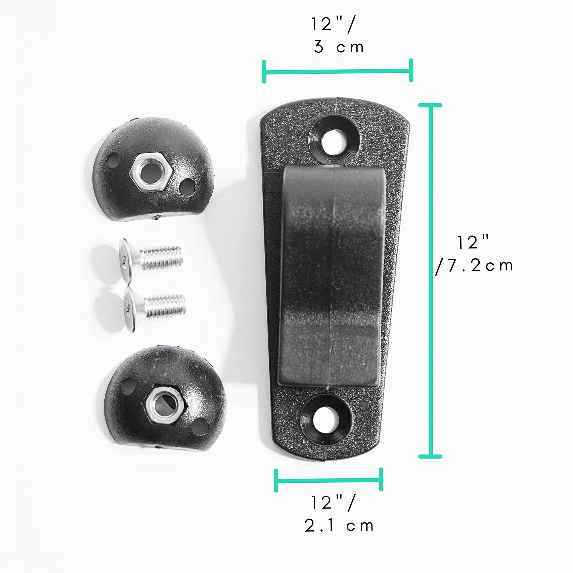 Vincita Kit ganci per borse laterali per bici per convertire qualsiasi borsa in una borsa Può essere utilizzato con portapacchi di diametro fino a 13 mm