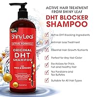 Vista 3 de DHT Blocker Champú anticaída de cabello con biotina, para hombres y mujeres, sin sulfatos, champú natural de bloqueo DHT para el crecimiento