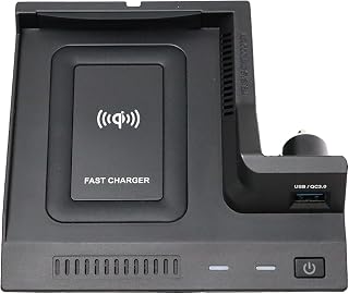 YanananAC Wireless Charging Charger Car QI Wireless Charger Compatible with C-Class W205 GLC X253 Wireless Mobile Phone Charging Station Car Charger Wireless Charger Car