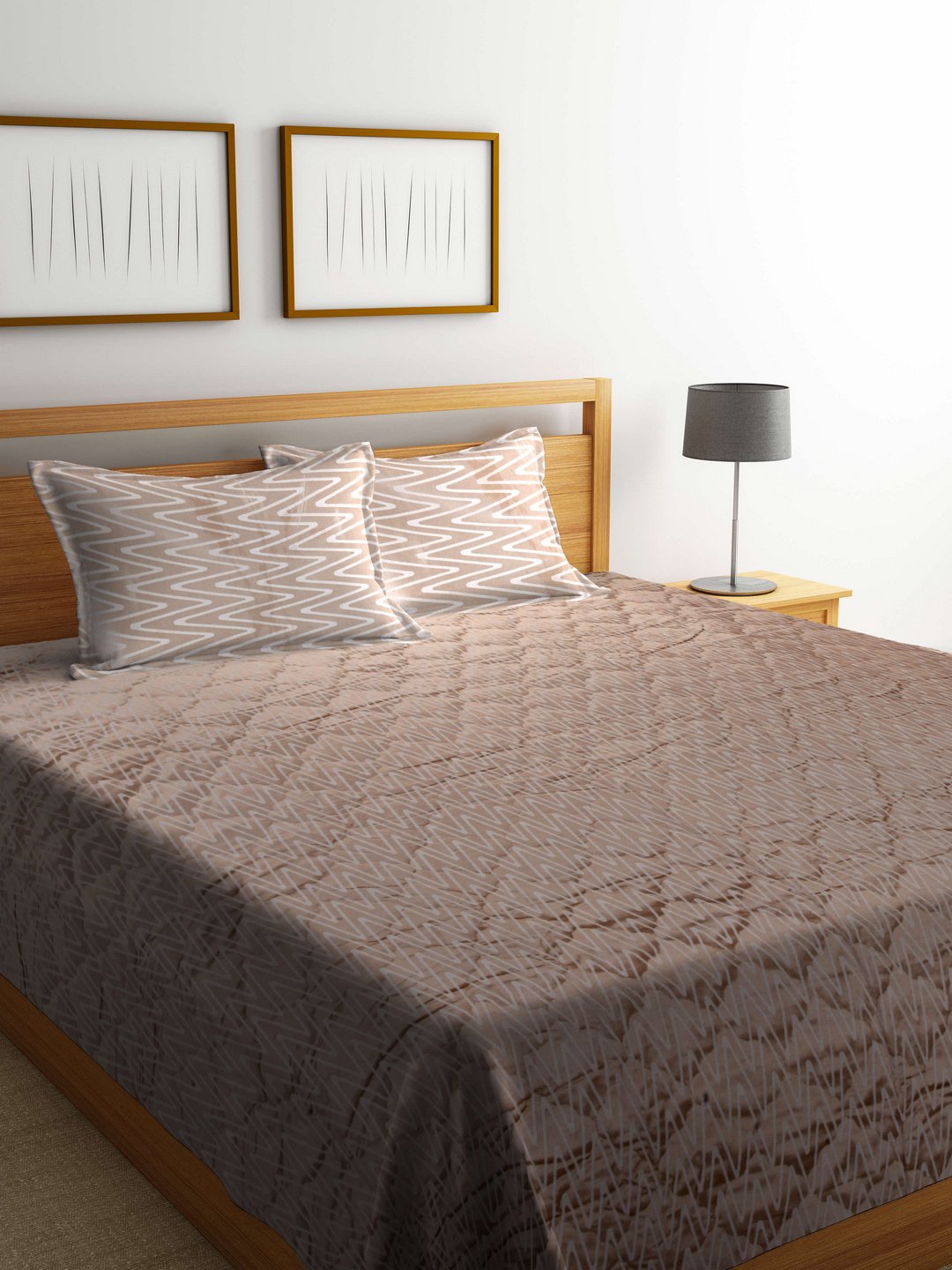 Portico New York Eminence 250 Tc Cotton Bedsheet with 2 Pillow Covers