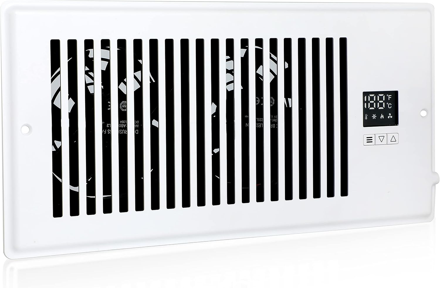 Simple Deluxe 10 Inch Register Booster Fan with Thermostat, High Velocity Ventilation Fans with