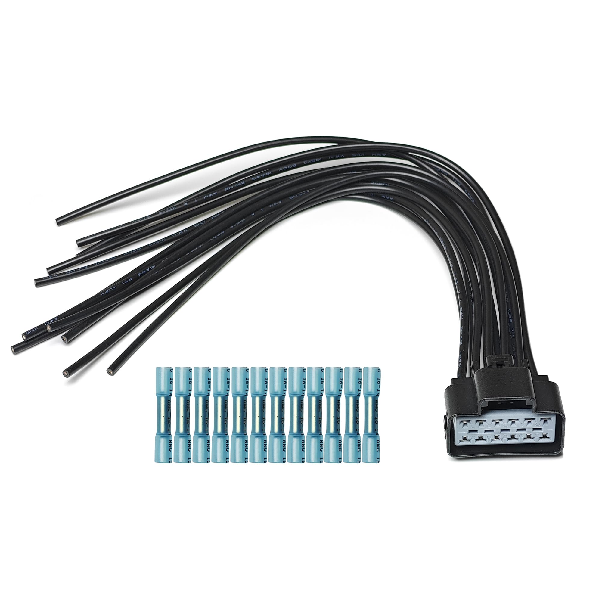 Heated/Cooled Seat Module Connector Wiring Kit WPT928 Compatible with Ford F-150 F-250SD Edge Explorer Expedition Taurus Fusion Mustang Lincoln MKZ MKT MKX Zephyr Navigator Replaces 3U2Z-14S411-ZMB