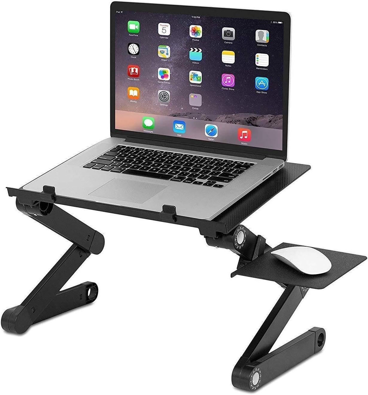 Goank Multi-Purpose Laptop Table for Laptop Stand Ergonomic Design | Study Table | Bed and Sofa Table | Foldable and Portable Sitting with Mouse Pad