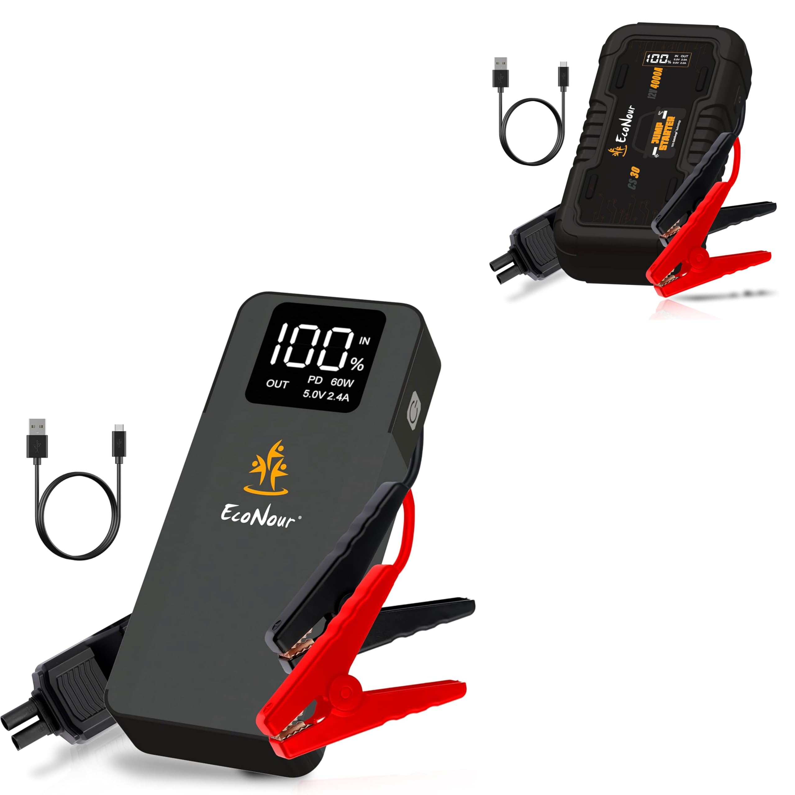 EcoNour Car Battery Jump Starter 4000A EcoNour Car Battery Jump Starter 6000A