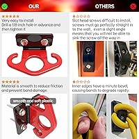 Vista 5 de Resistance Band Wall Anchors, Wall Mounted Modular Hooking Platform, Workout Wall Mount Anchor, Training Anchor Mounted Hook Exercise Station for