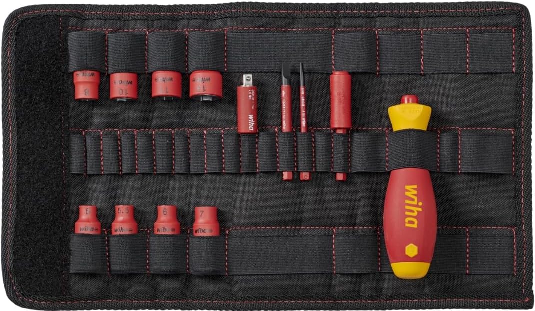 Wiha 7209NK-2004 slimVario 1/4" Set, Red Yellow, 13 TLG, (43467)