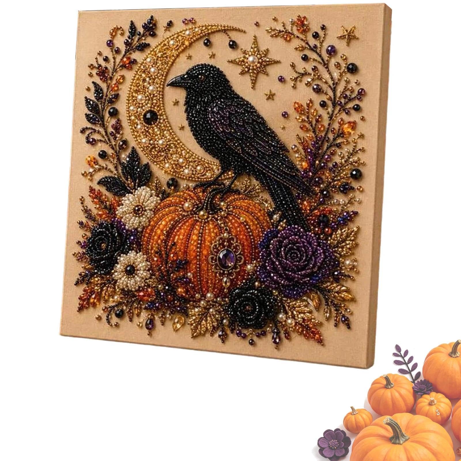 Kqubivz E Halloween Ghost Pearl Art Diy Kit, Pearl Diamond Art(E)
