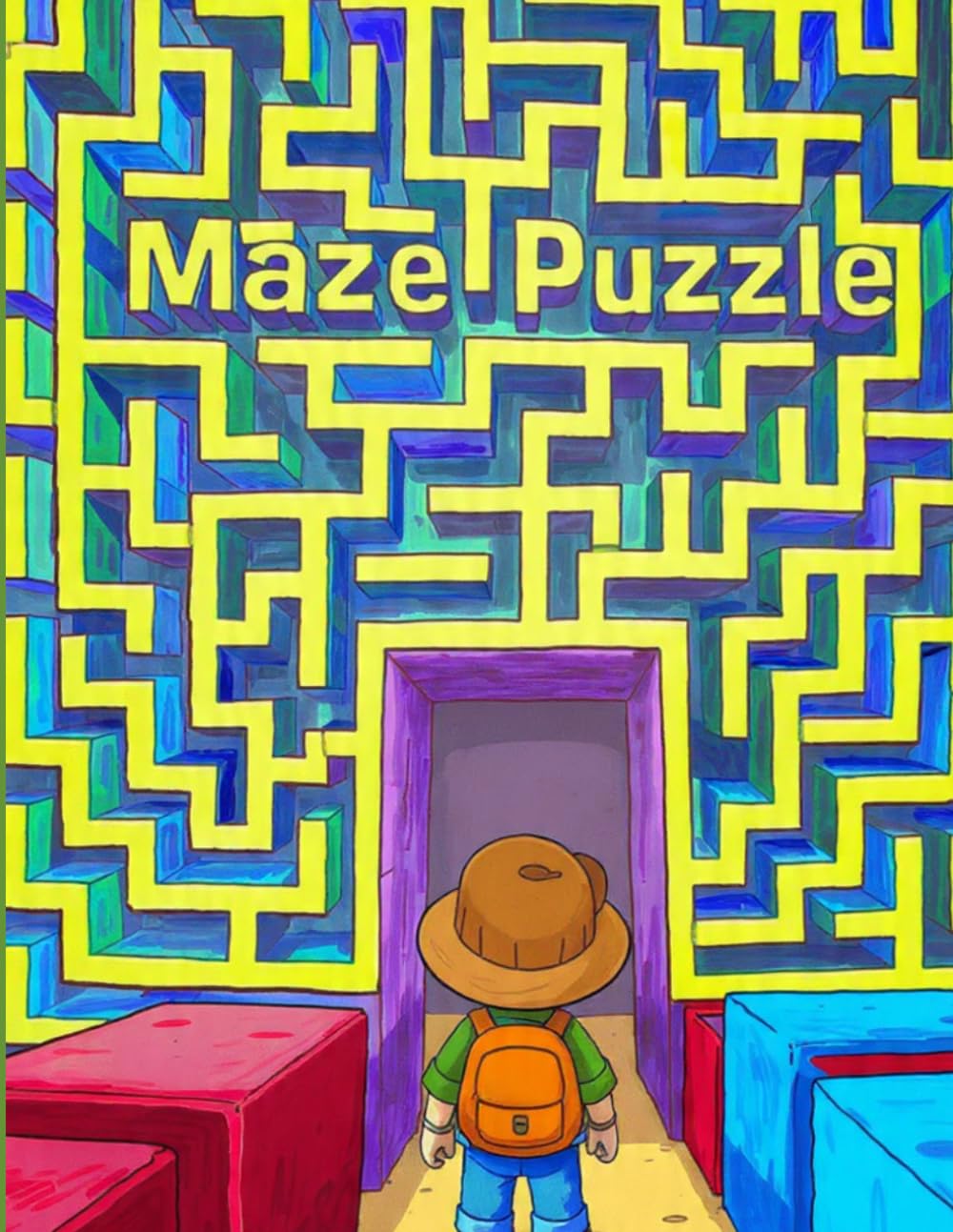 Maze Puzzle Book: Relax and Enjoy Mazes