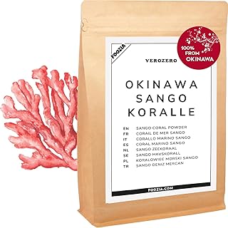 Sango Meereskoralle Pulver Reine Sango Meereskoralle aus Japan Okinawa 100% Natürlich 2:1 20% Calcium & 10% Magnesium 150g von Foozia