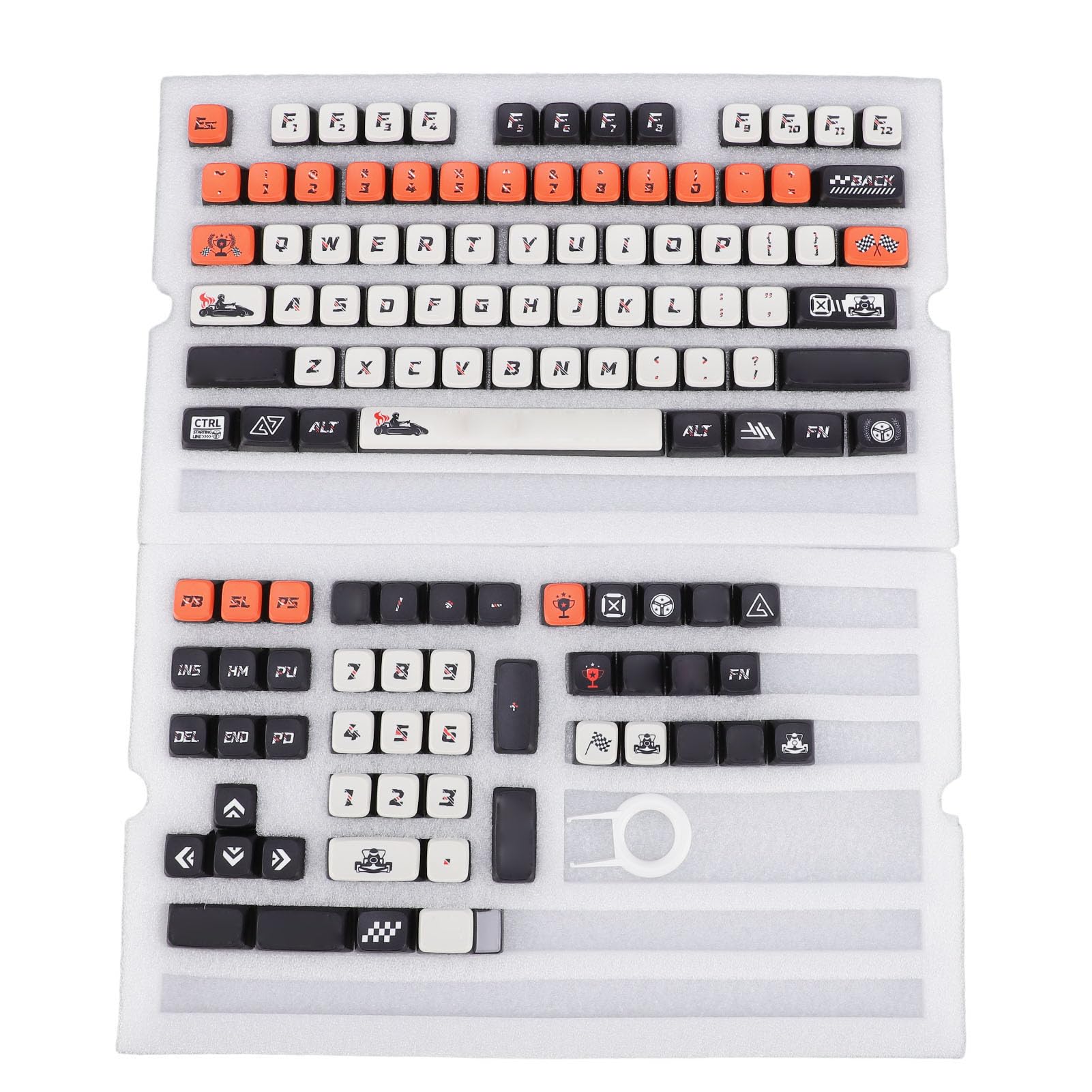 Zestaw 122 klawiszy Pudding Keycap Premium Sublimacja barwnika Materiał PBT Uniwersalne nasadki na klawisze o profilu MSA dla entuzjastów klawiatur mechanicznych Gracze