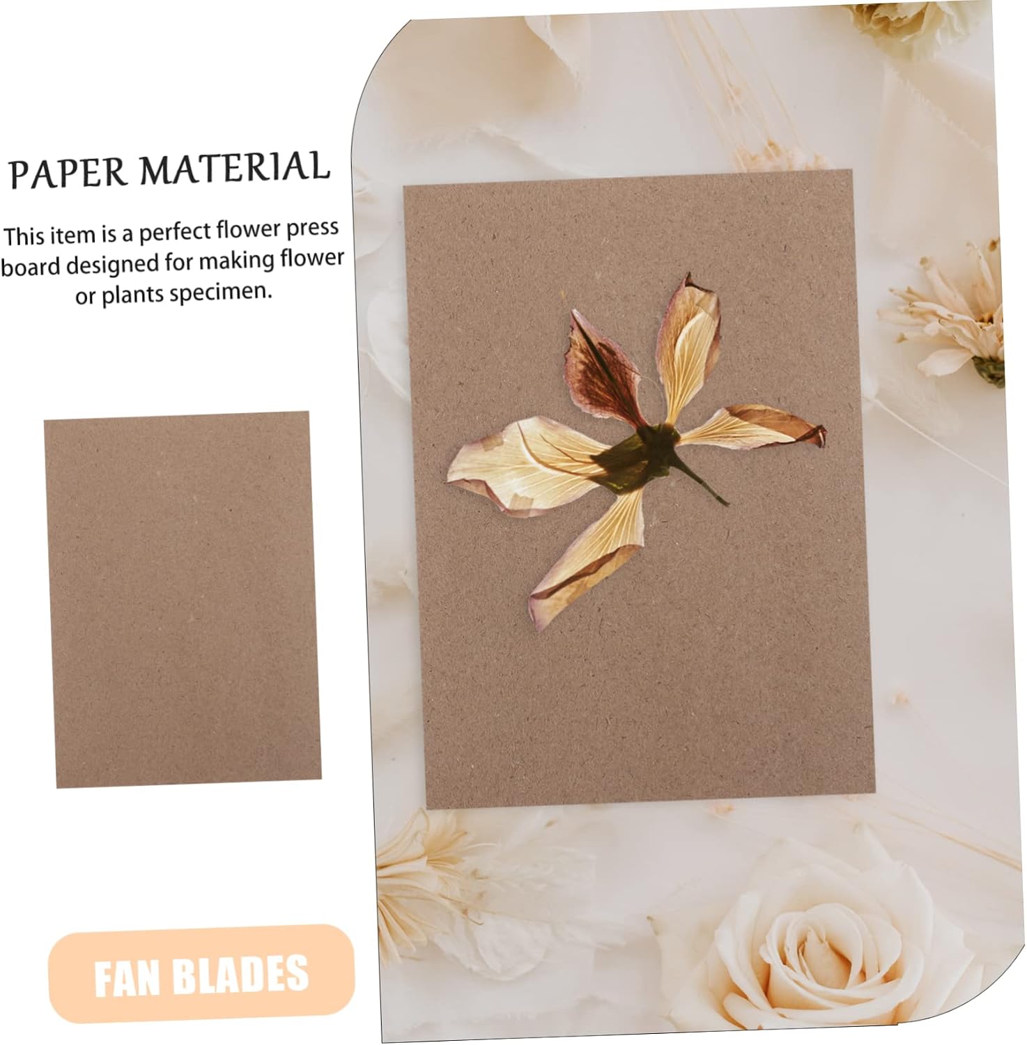 Flower Pressing Boards 6 Sheets Paper for Plants and Leaves