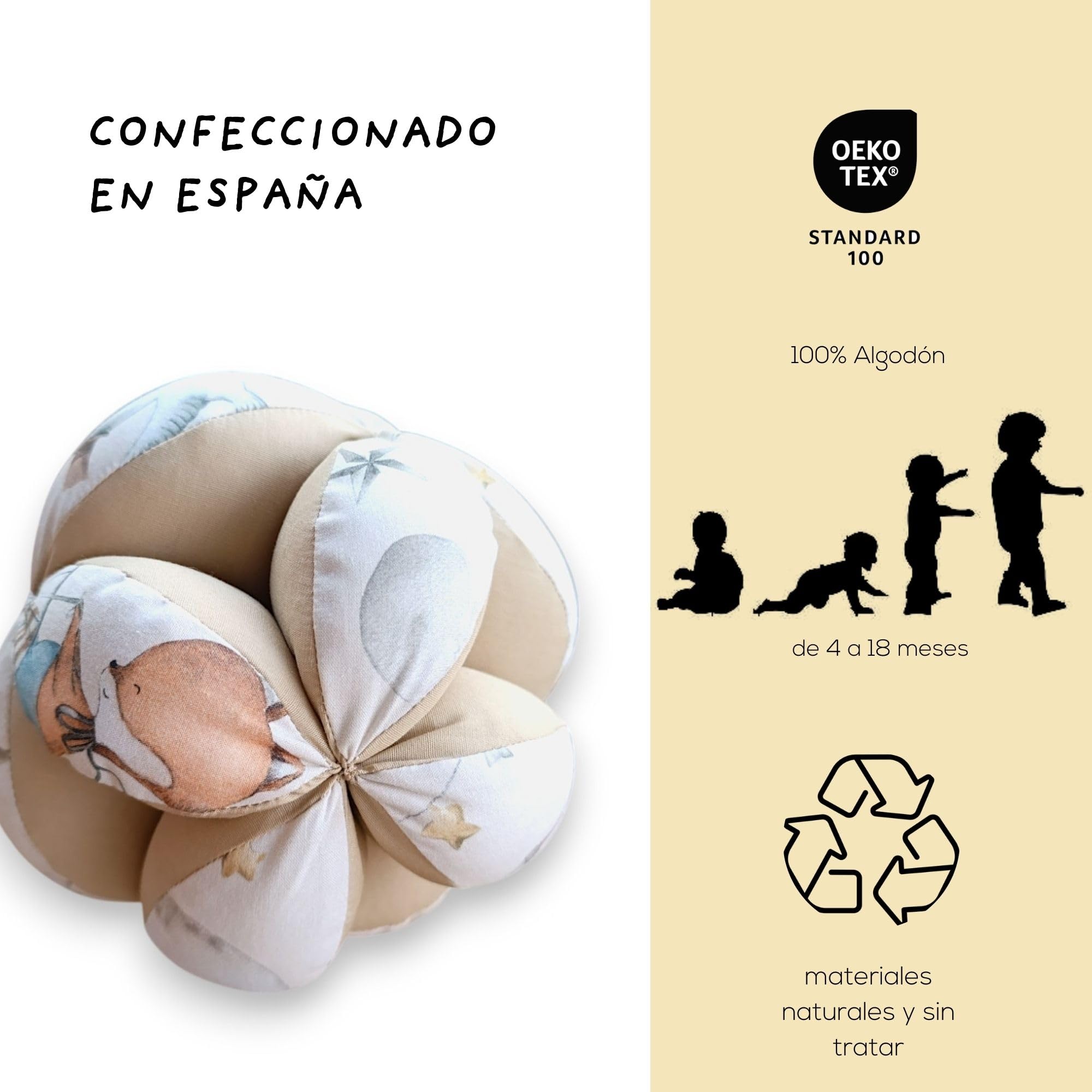 Juguetes Bebes 0-3 Meses - Pelota Montessori - Bola Sensorial Bebe
