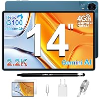 TECLAST T70 Tablet 14 Pollici 2.2K Tablets Gaming, Helio G100 2.2GHz Octa