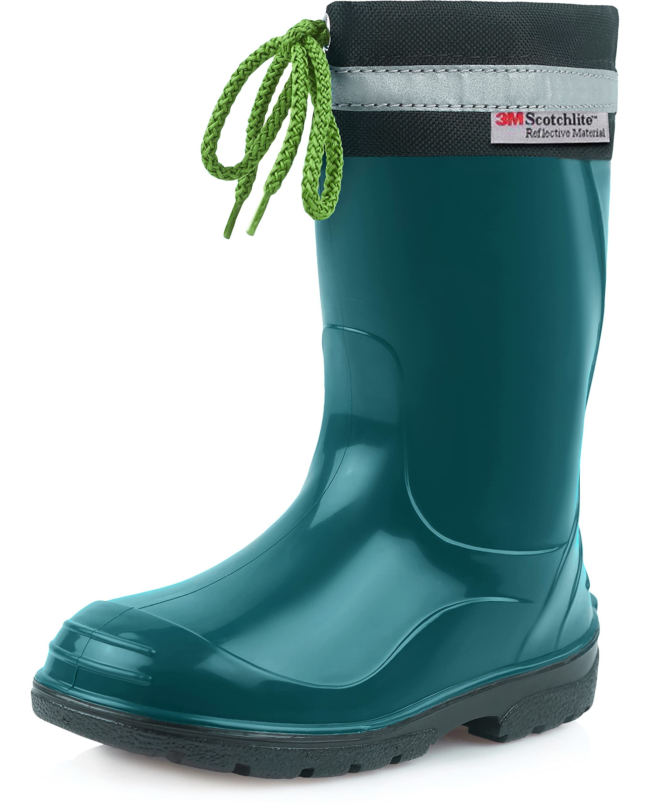 Ladeheid Kinder Gummistiefel mit Stulpe Regenstiefel für Jungen und Mädchen LA-972