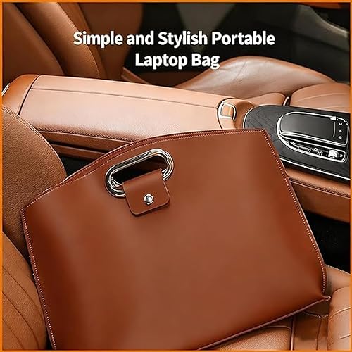 Miniatura 7 de Bolso impermeable del ordenador portátil de cuero 14-16in 2pcs para las mujeres, bolso del ordenador portátil de Oceantree para el bolso de las