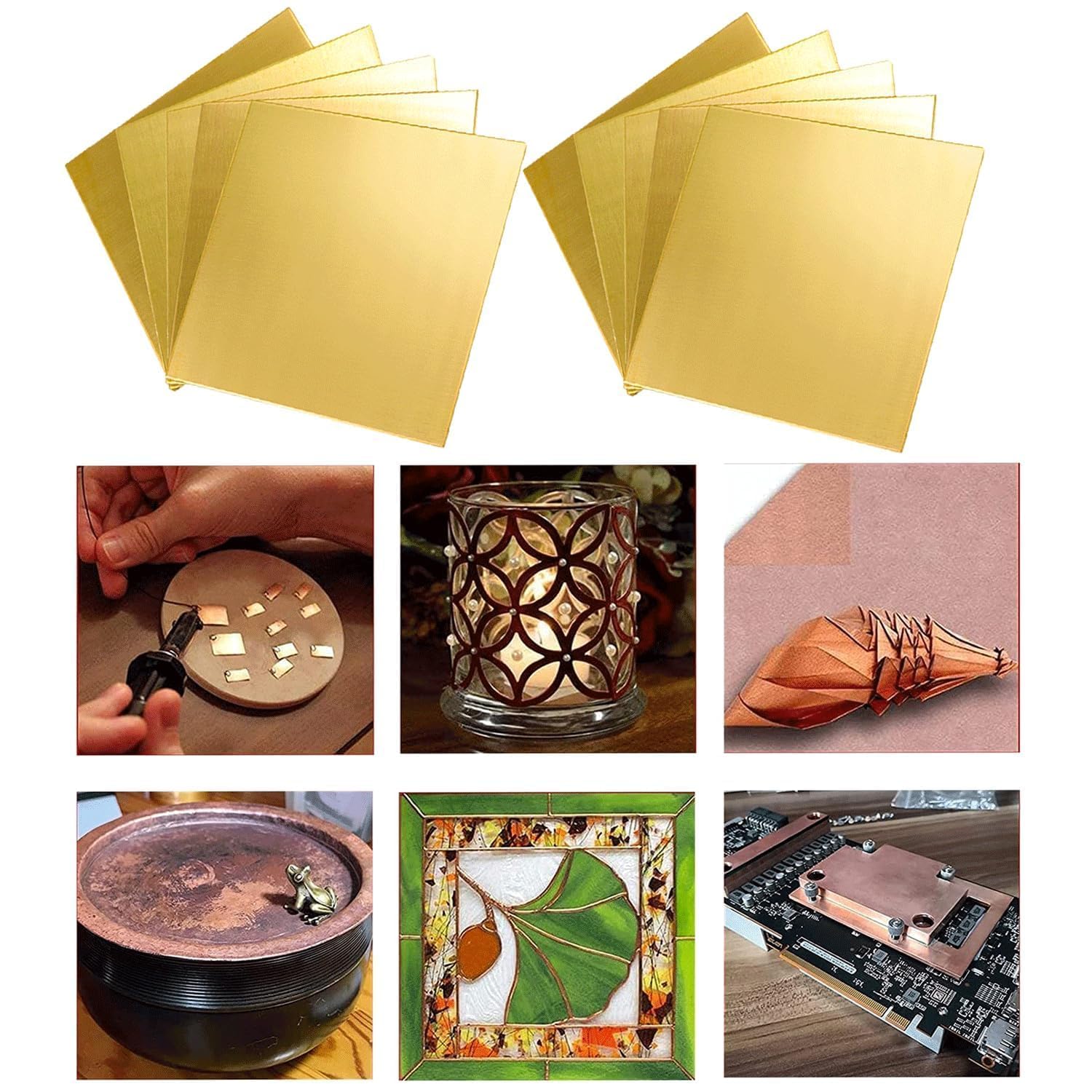 PH PandaHall 2 stuks messing blad 200x250mm 0,5mm dikte messing plaat Dunne metalen platen Metaal messing platen Voor handwerk sieraden elektroreparatie industrie PH PandaHall 2 stuks messing blad 200x250mm 0,5mm dikte messing plaat Dunne metalen platen Metaal messing platen Voor handwerk sieraden elektroreparatie industrie