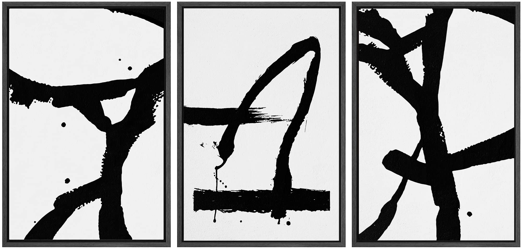 SIGNWIN Framed Canvas Print Wall Art Set Coastal Serenity Abstract Seaside Illustrations Modern Art Decorative Rustic Calm/Zen for Living Room, Bedroom, Office - 24"x36"x3 Natural — view 92