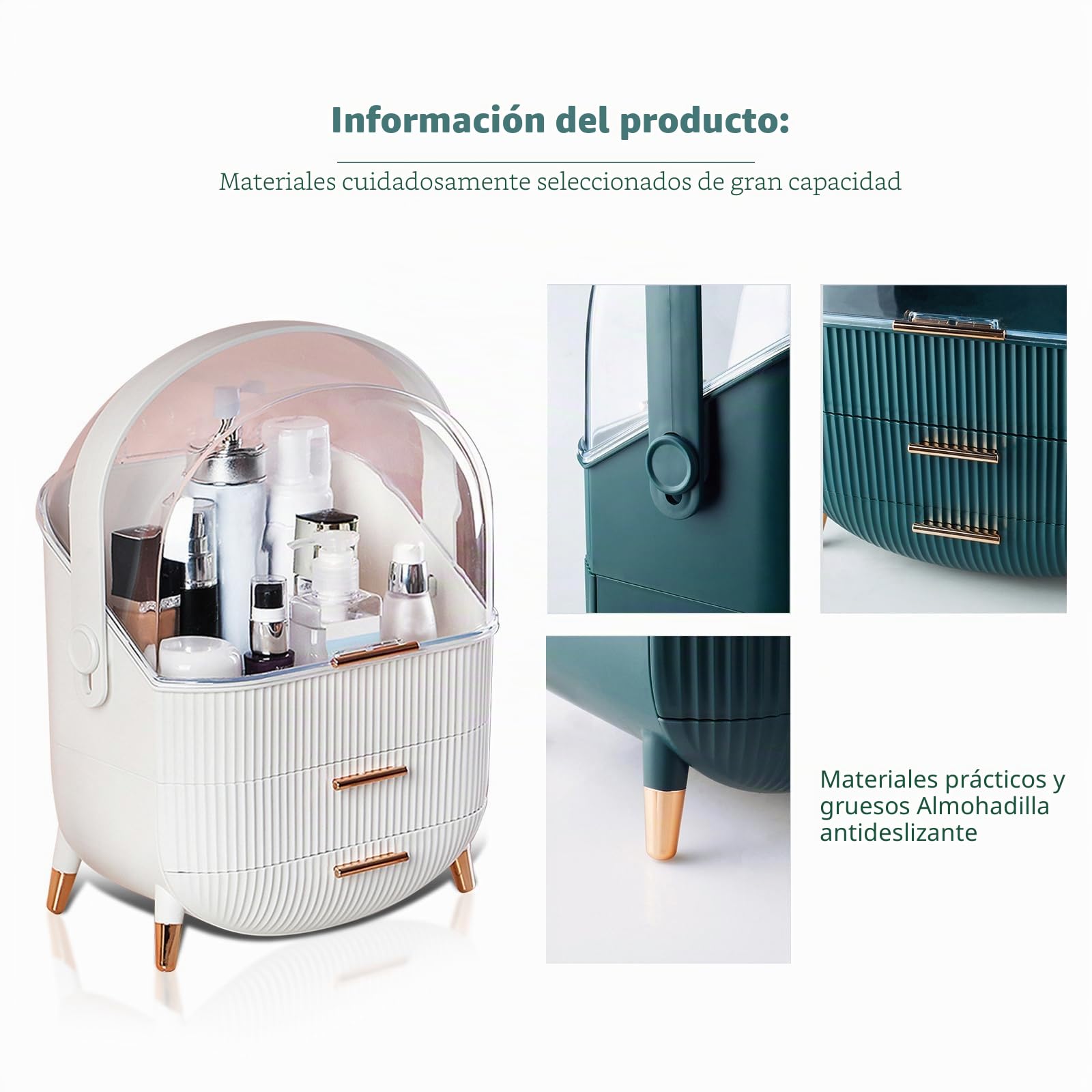 Organizador del Maquillaje, Cajas de Almacenamiento de Maquillaje, Organizador de joyería multifunción para Maquillaje, Cosméticos Joyería Organizador