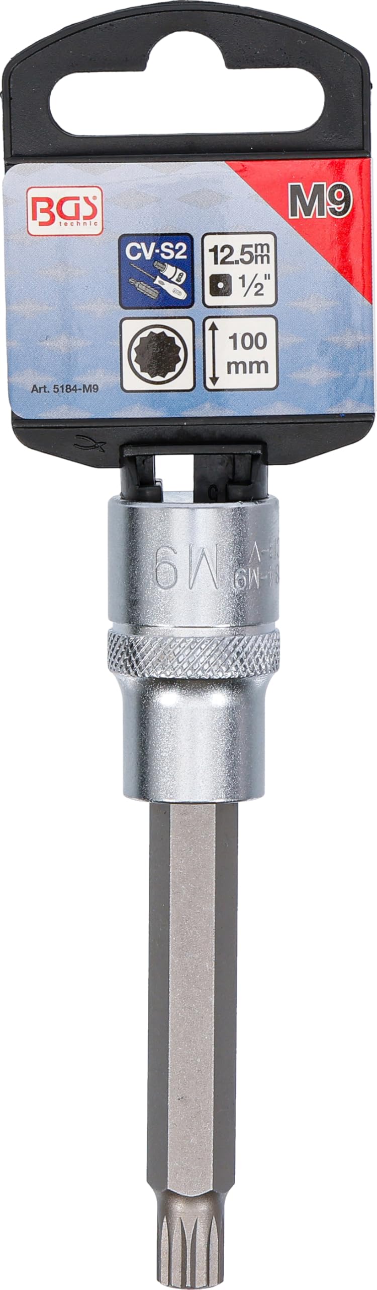 BGS 5184-M9 | Bit Socket | length 100 mm | 12.5 mm (1/2