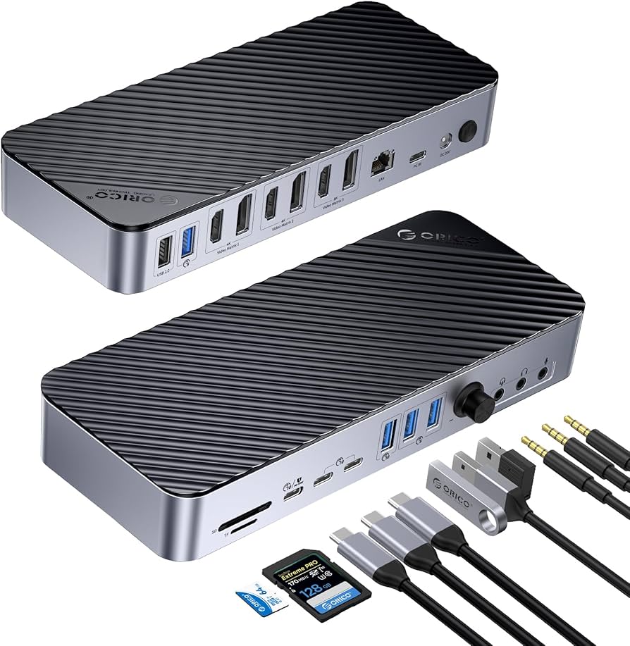 ORICO ドッキングステーション 5画面拡張 8K 22-in-1 ORICO ドッキングステーション 5画面拡張 8K 22-in-1 Amazon.co.jp