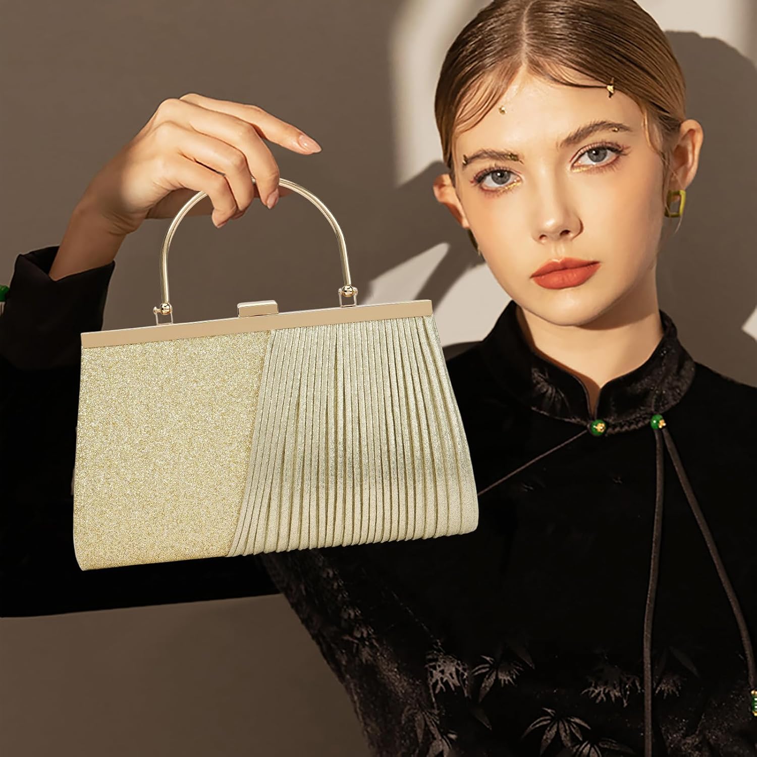 Clutch Purses for Women Evening Bags Crossbody Shoulder Handbag with Chain for Prom Wedding Party