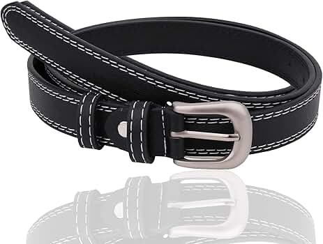 Amazon.com: WedDecor 20MM Wide Men's Belts Black Colour with
