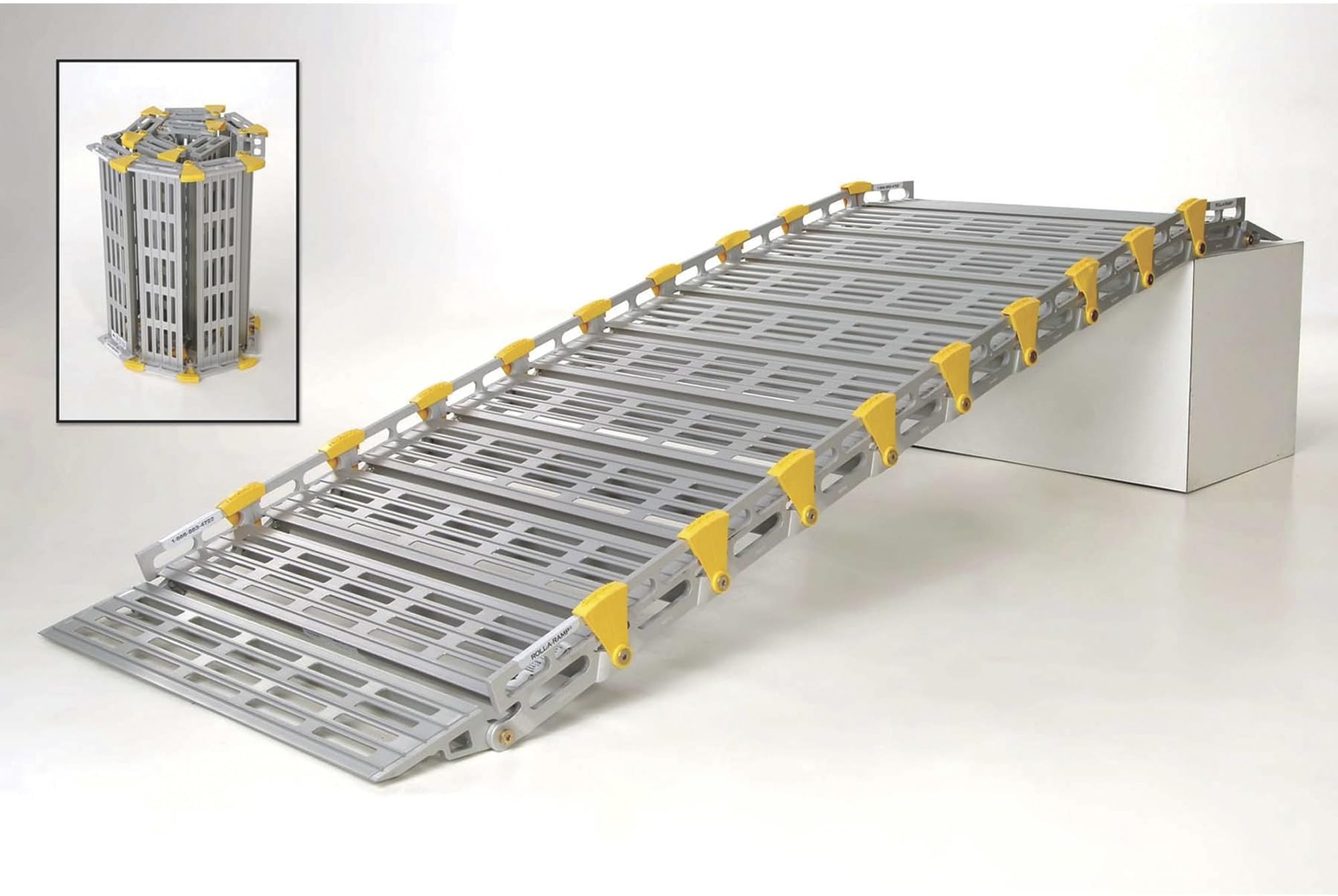 Roll-A-Ramp Roll-Away Aluminum Loading Ramp - 775-Lb. Capacity, 10ft.L x 36in.W, Model Number A13609A19