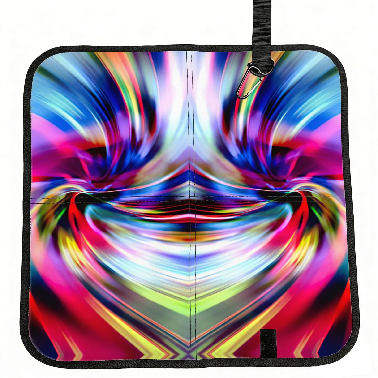 bghdfa Colorful Tie Dye Print Outdoor Sitting Mat Waterproof Oxford Cloth Seat Cushion Folding Foam Camping Seat For Picnic