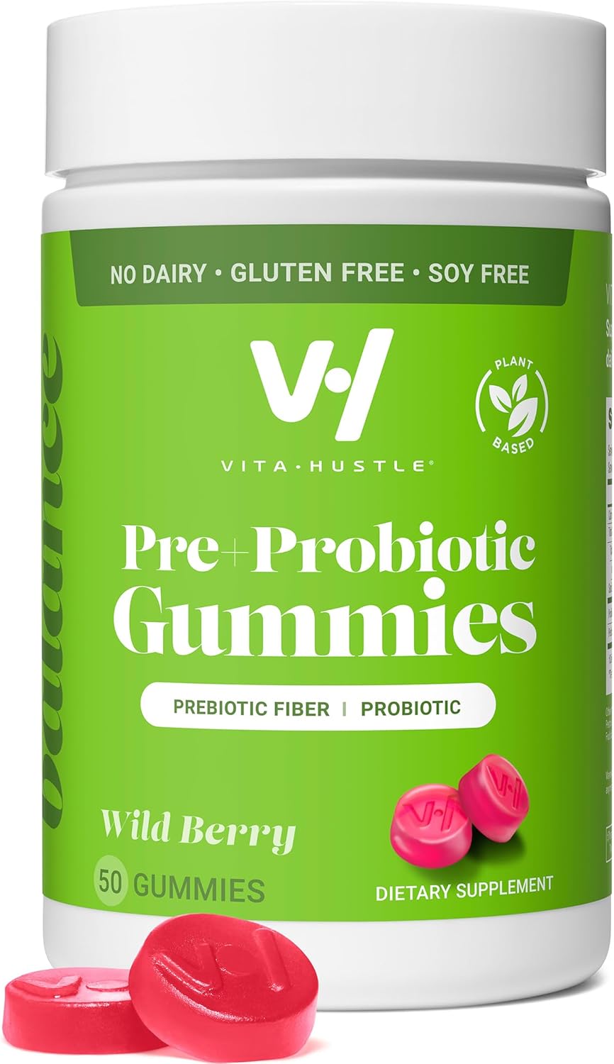 VitaHustle Probiotic + Prebiotic Gummies by Kevin Hart with
