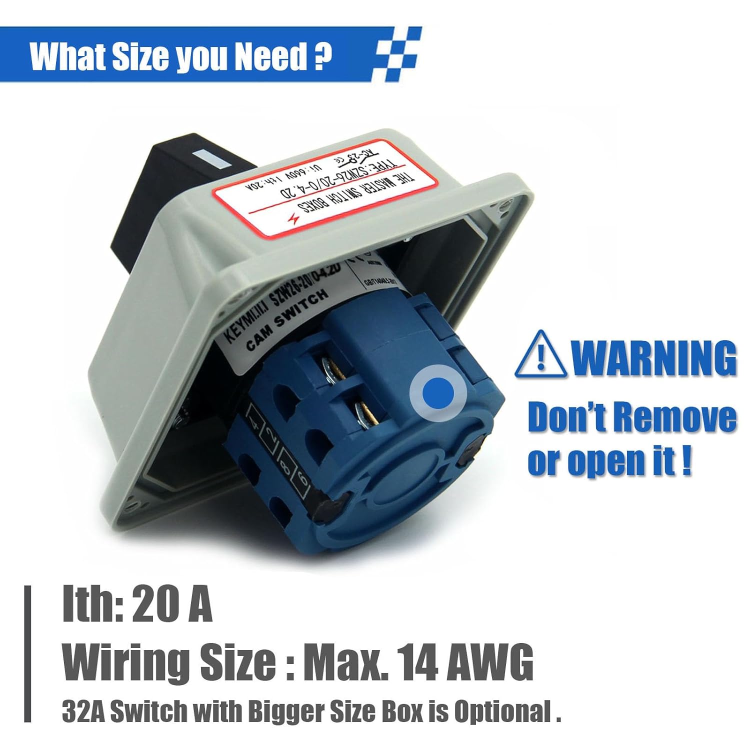 Universal Rotary Changeover Switch 690V 63A Cam Conversion Switch 3 Position 3phase 12terminal Main Switch Box Jyw29 63 3 D303 Electrical