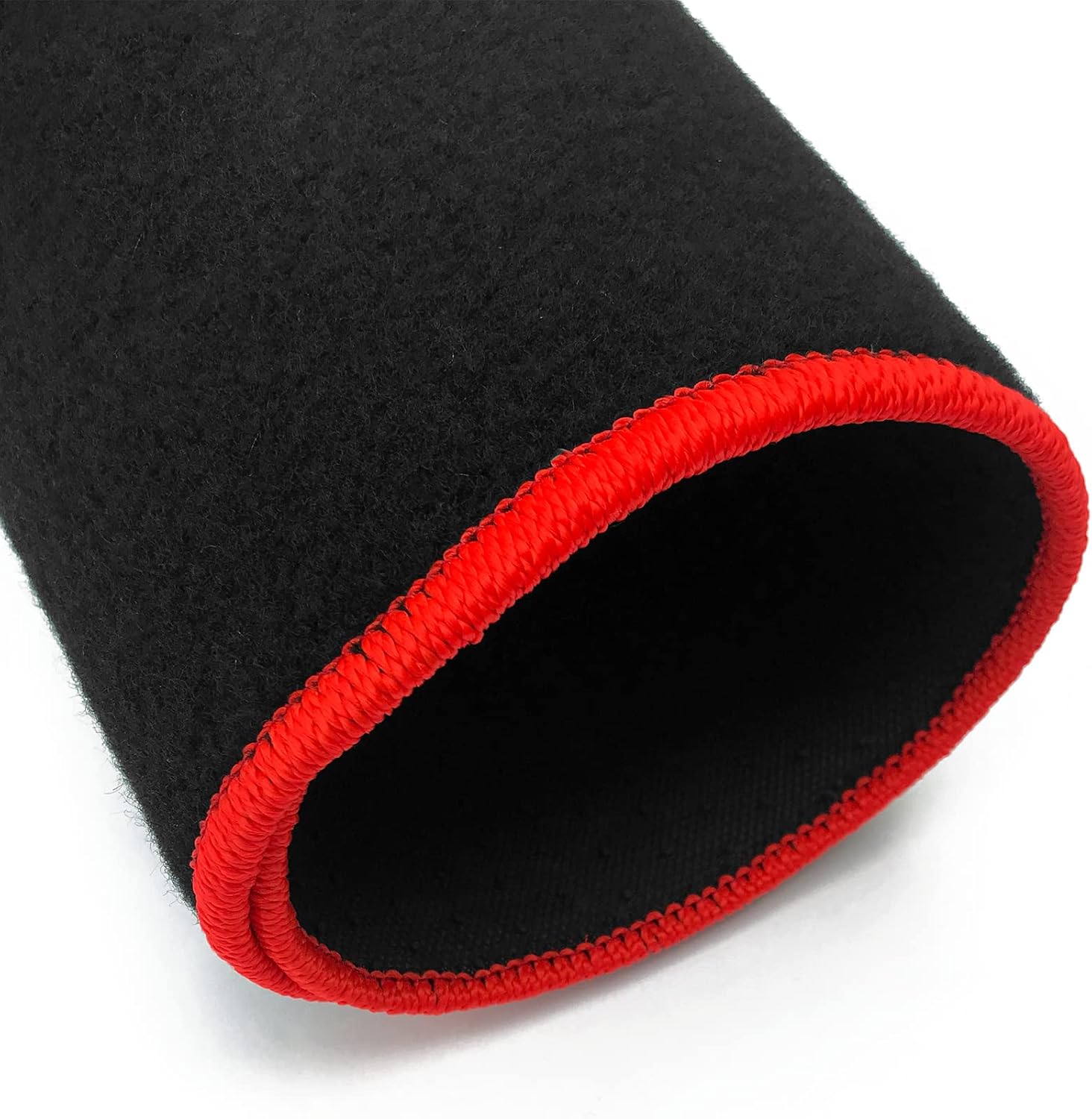 IKON MOTORSPORTS, Floor Mats Compatible with 2022-2026 Honda Civic & 2023-2026 Acura Integra, Black with Red Edge Nylon Flooring Mats Carpet 4PC Set
