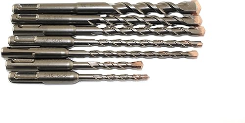 TMAX Juego de brocas de martillo giratorio Sds-Plus de 7 piezas