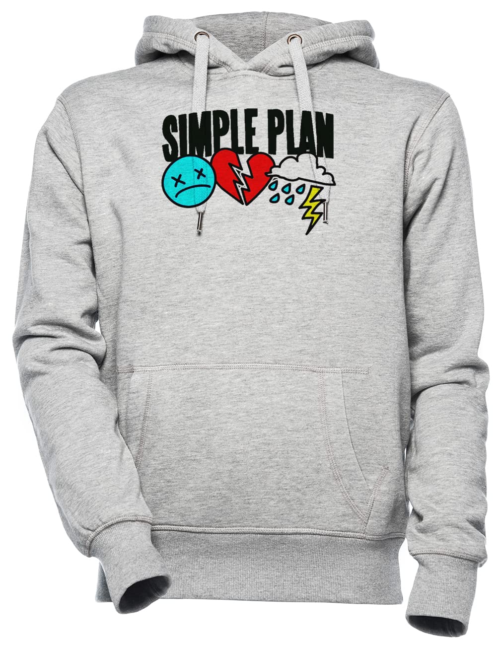 Best Simple Plan Band LogoGenre Rock Favorite Hombre Camiseta tee Gris Men's Grey T-Shirt