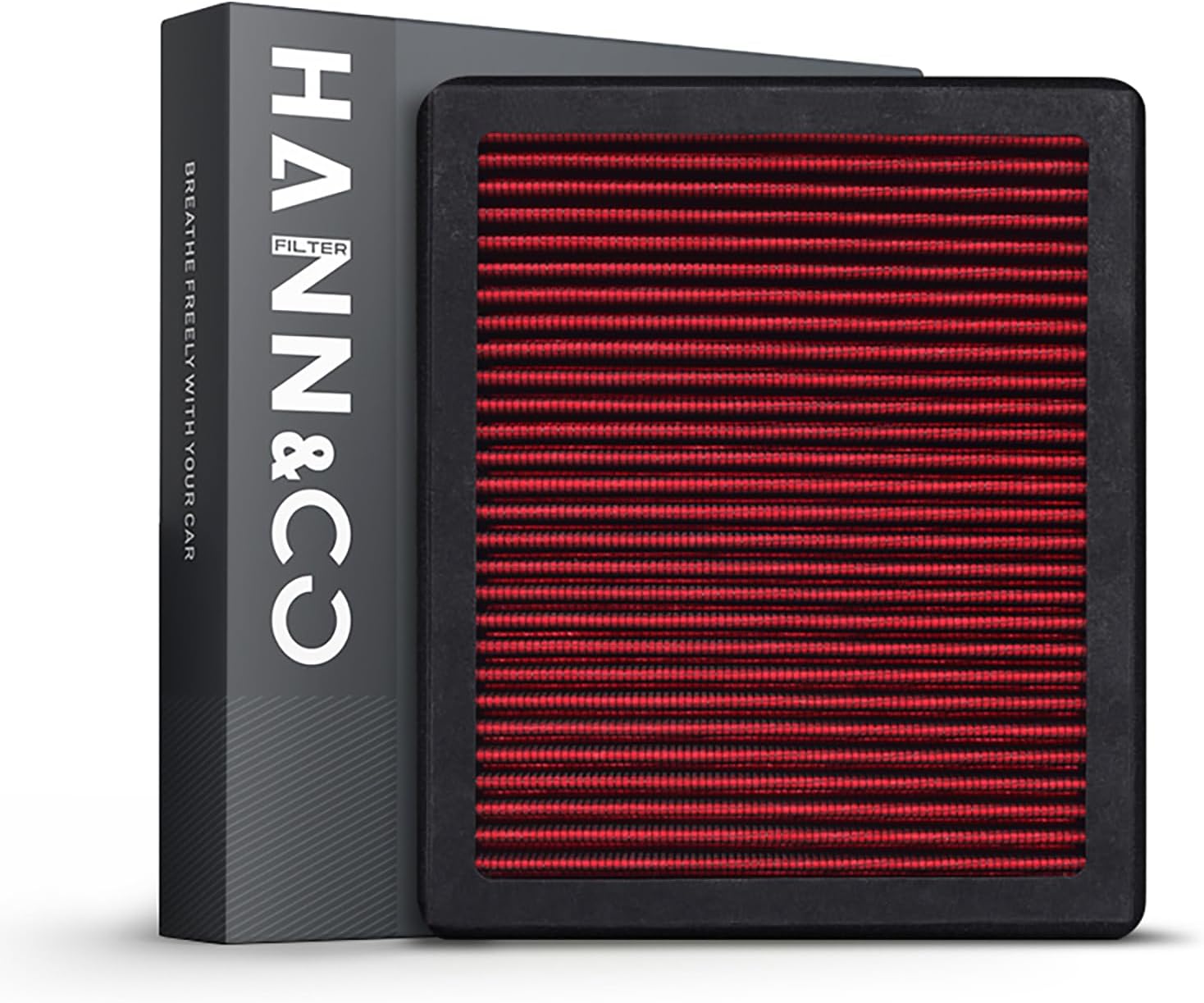 HANN&CO Washable And Reusable High Flow Cabin Air Filter，Greater Than 15 Years of Service Life，Suitable For Hyundai Sonata，Tucson；KIA Sportage，Sorento；Genesis Replacement CF12820，VF2085（HCC1817-X）