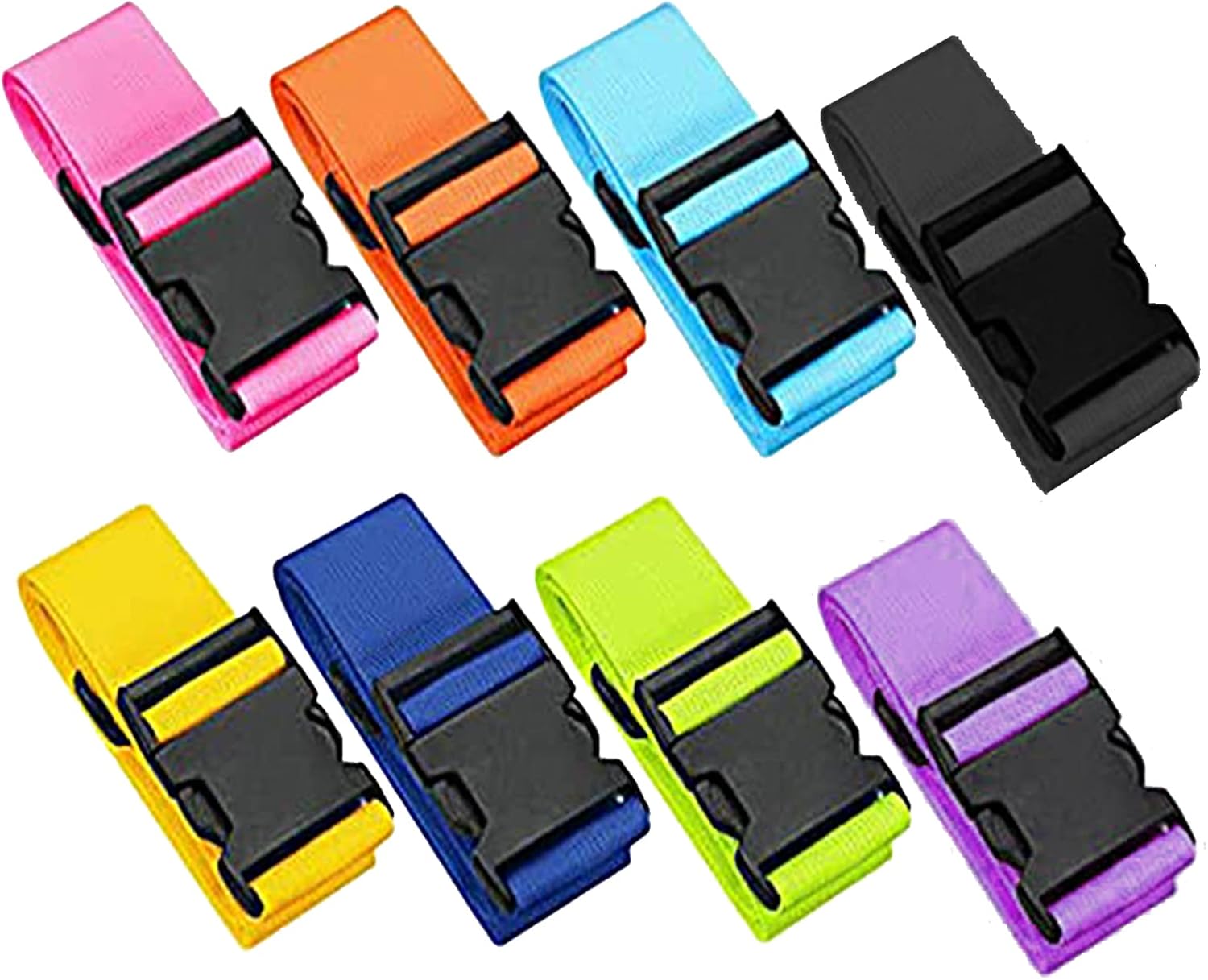 8 Pack Luggage Straps for Suitcase,Luggage Suitcase Straps Set,with