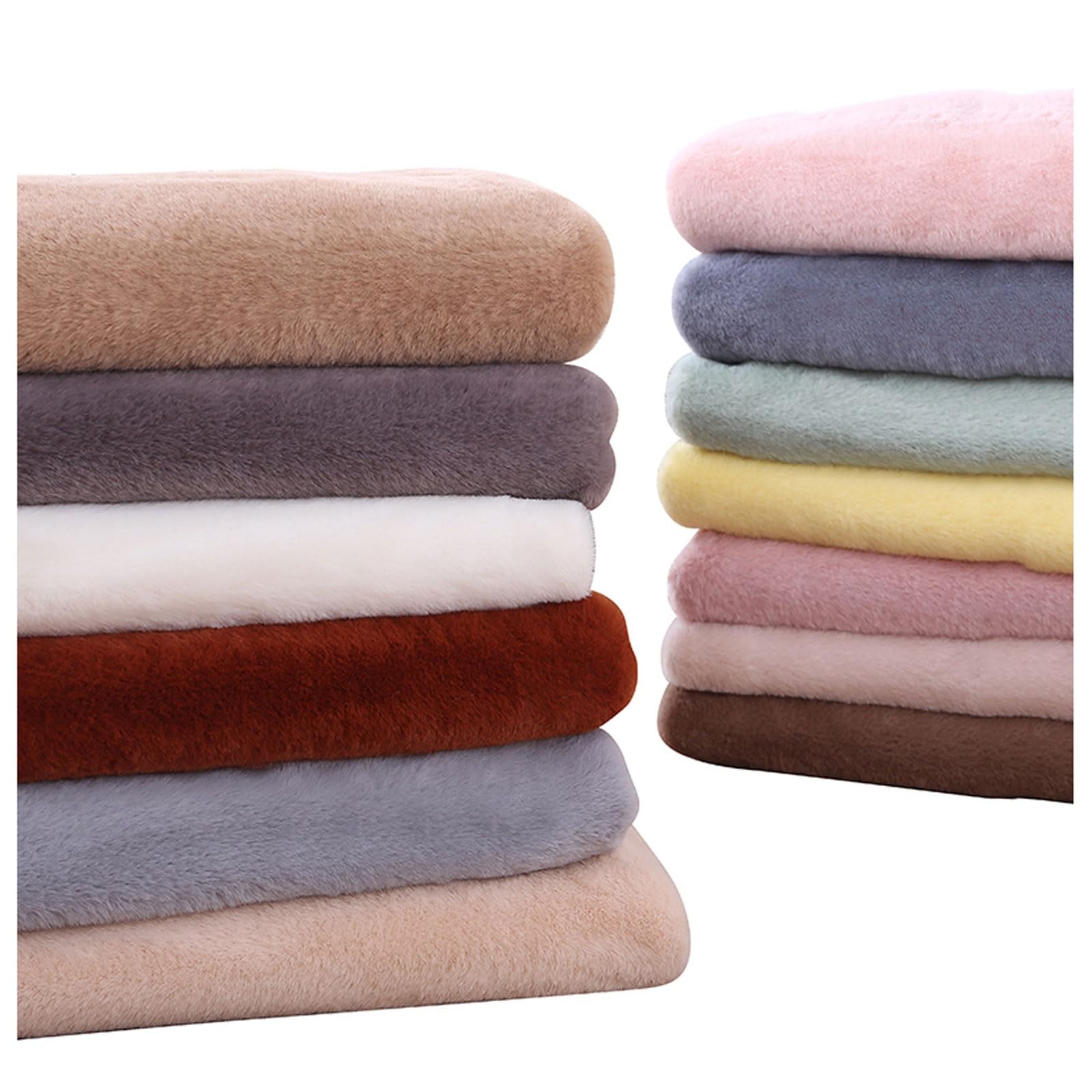 Short Pile Faux Fur Fabric, Soft Imitated Rabbit Fur Fabric, Rabbit Fur Plush, Used for Sofa Cushion Props Crafts Scarf DIY Sewing Dolls Pillow Seat