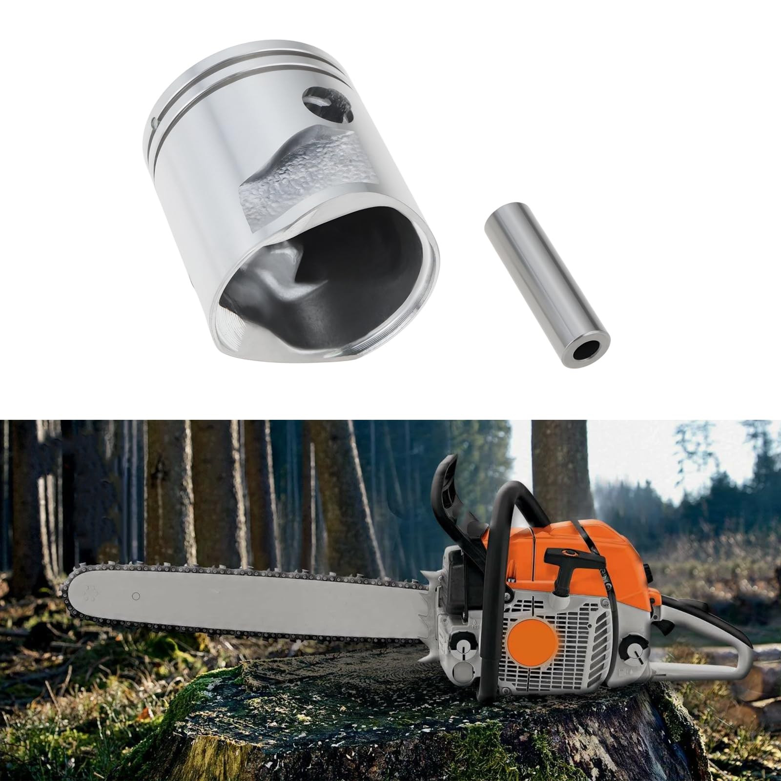 Kit Piston de Moteur de Souffleur 34 Mm 4241 030 2008 Compatible avec Stihl BG56 SH56 SH86 4241 030 2008