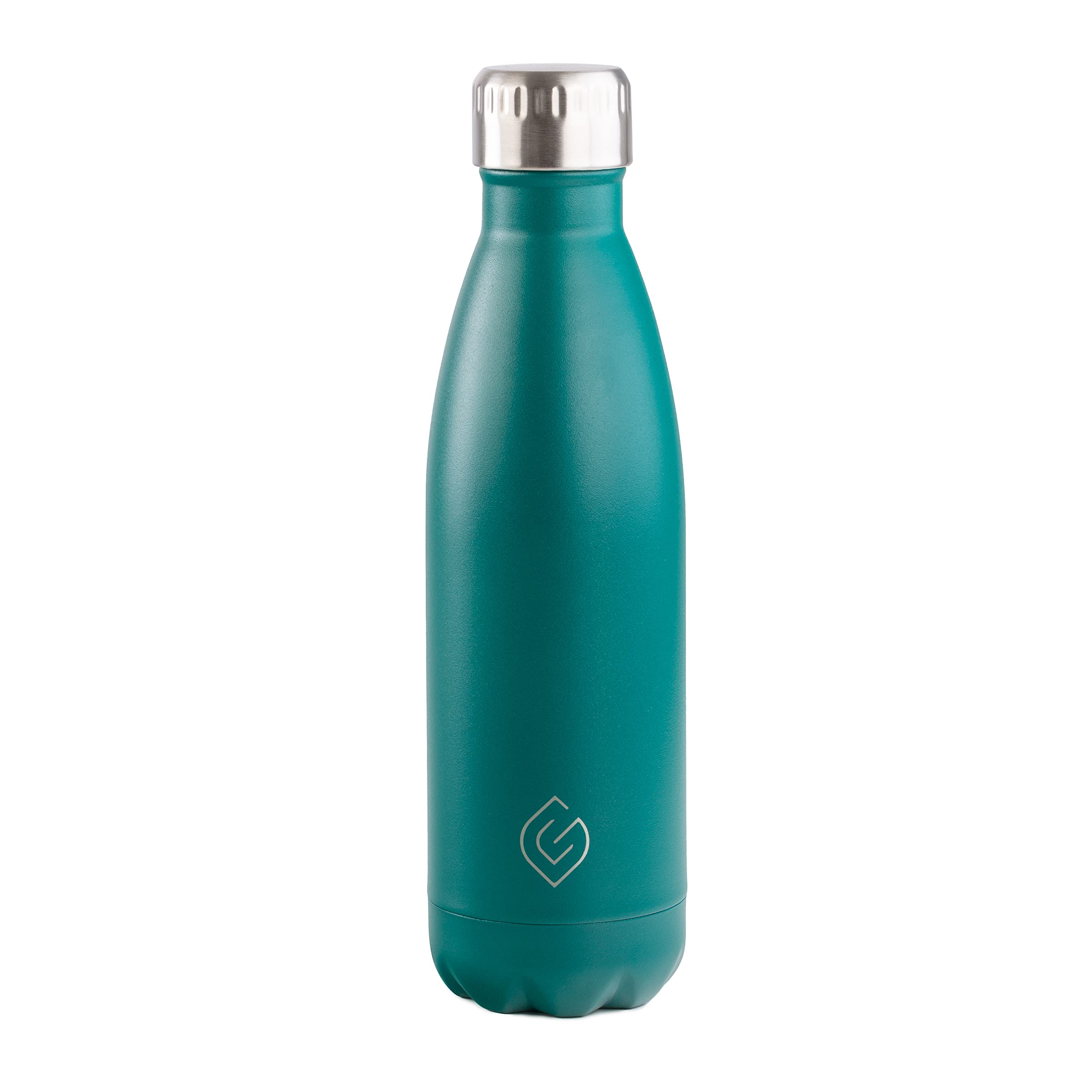 Greenfield Collection Green Field Collection 500Ml Water Bottle; Bpa Free Double Walled Stainless Steel Vacuum Insulated Water Bottles - 12 Hours Temp Controlled - Leakproof Sports Flask Great For Work, Gym, Travel
