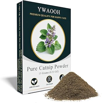 Premium Catnip for Cats & Kittens – Cold-Processed, High Potency Nepetalactone, 100% Pure Organic Leaf-Only Catnip for Toys, Scratchers, Refills, Stimulates Play & Protects Furniture - 15g