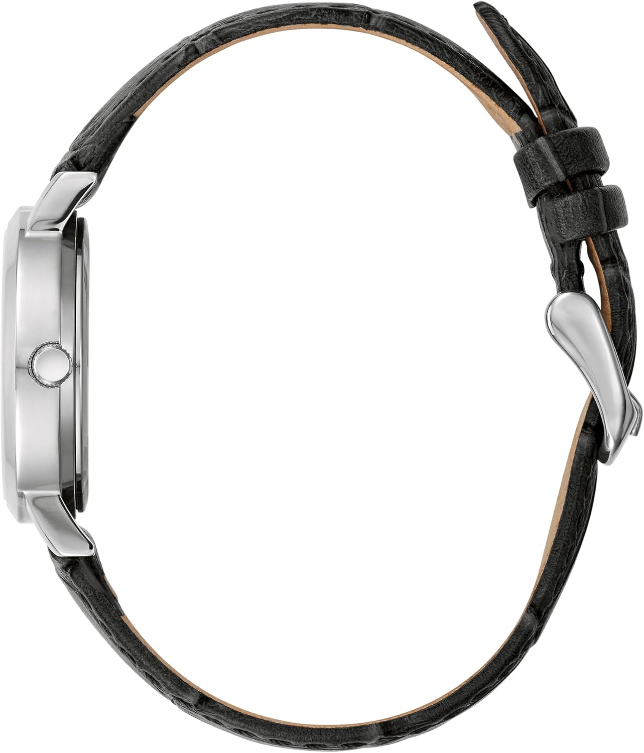 Caravelle by Bulova Ladies' Dress 3 Hand Quartz Leather Strap Watch, Stainless Steel, 28mm