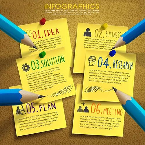 Miniatura 6 de 8 paquetes de notas adhesivas combinadas portátiles, notas autoadhesivas en espiral, 3.3 x 3.2 x 0.9 pulgadas, 250 hojas/paquete