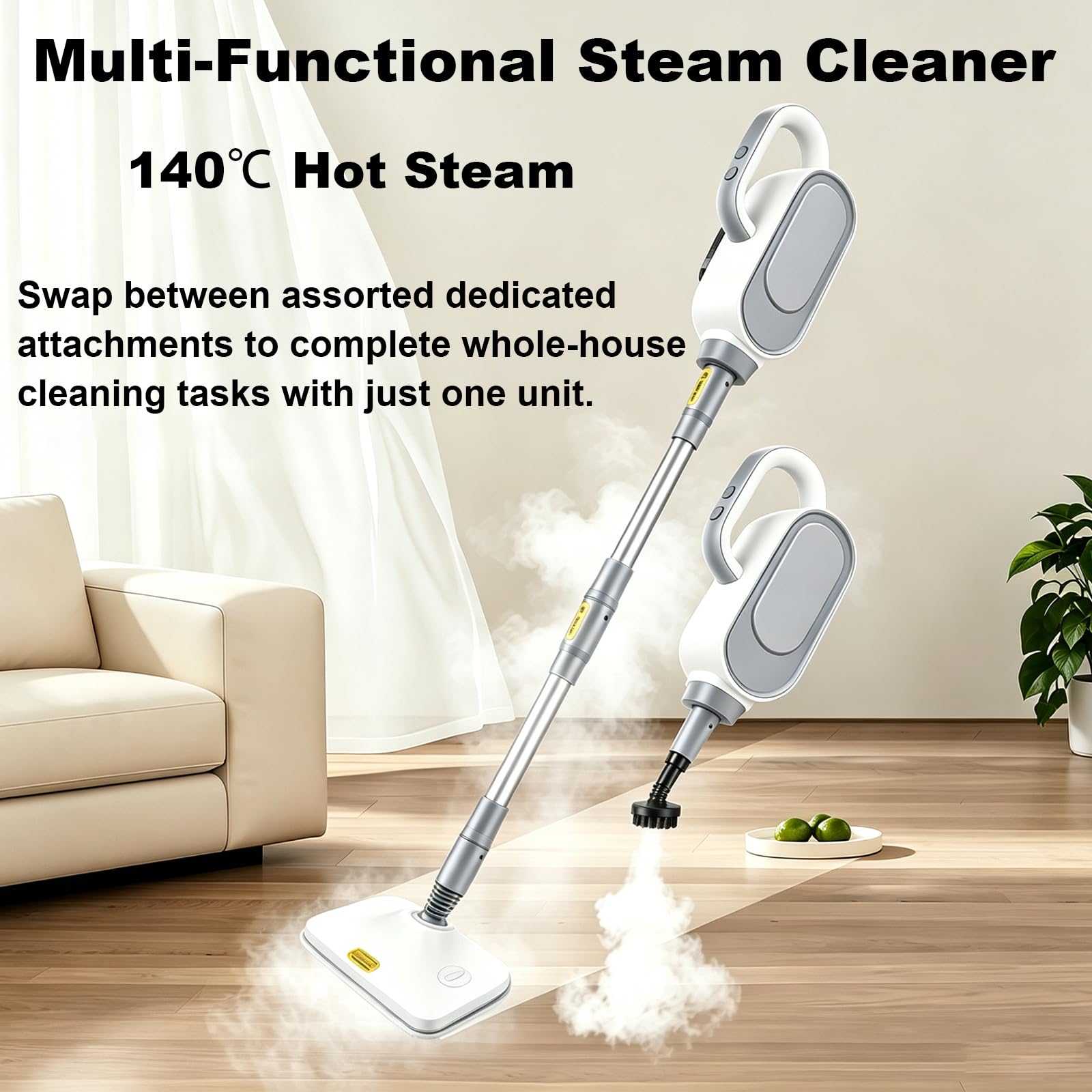 Mop Parowy 140℃ Z Teleskopowym Wysięgnikiem
