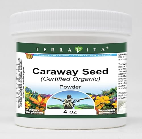 Semilla de alcaravea (orgánico certificado) en polvo (4 oz, ZIN 517592)