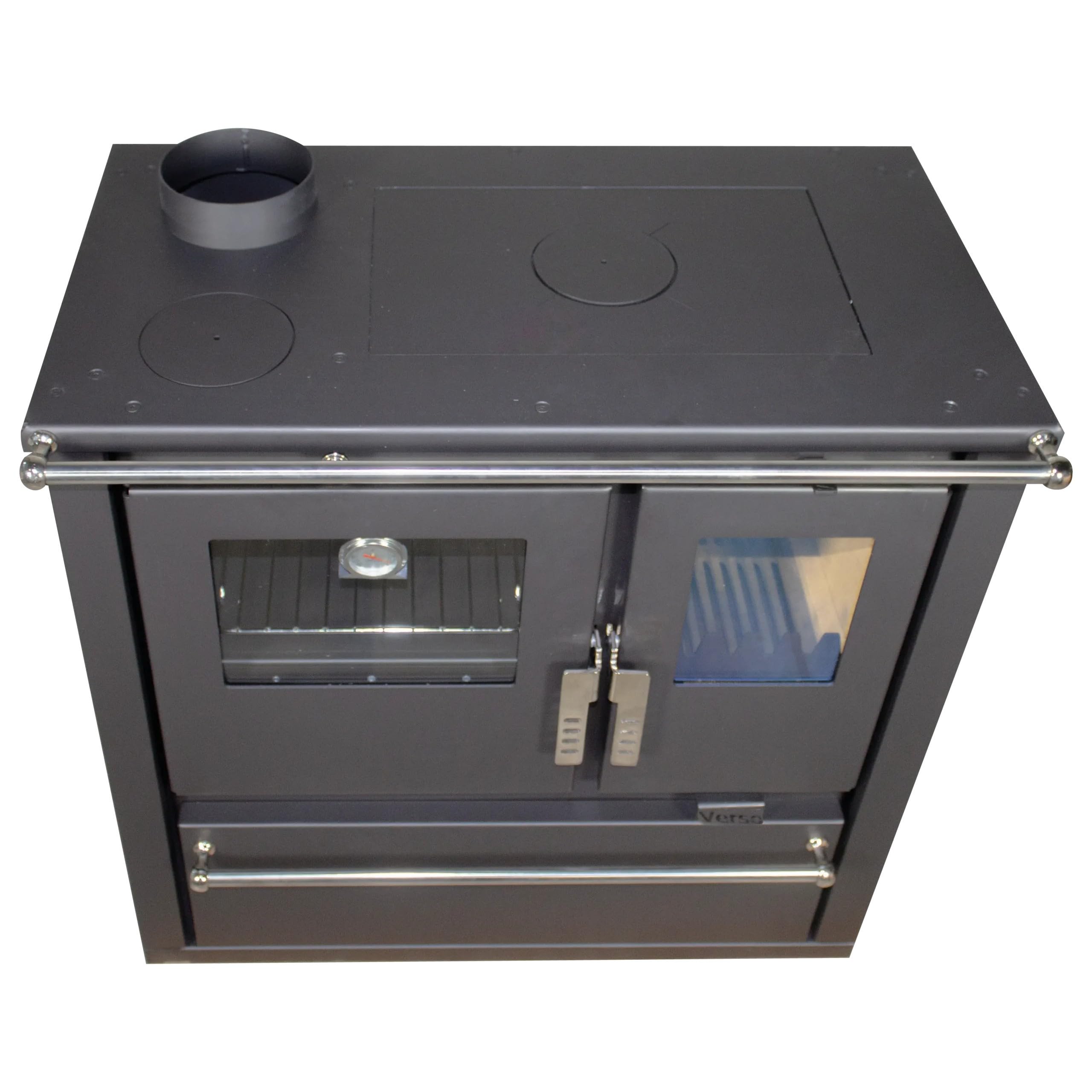 EEK A+ Verso CS Plus Küchenofen Kaminofen Holzherd 7.7 kW - Schwarze Links