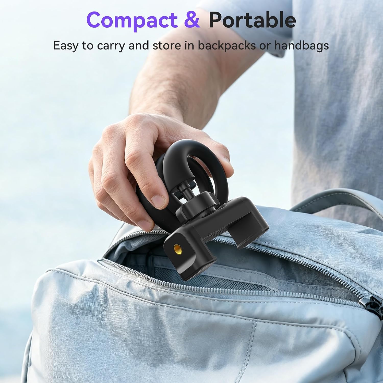 iTODOS Portable Flexible Phone Holder for Treadmill,Spin Bike,Peloton,Stroller,Golf Cart,Bed,Car,Desk,Gooseneck Phone Holder Stand Compatible with for 4.7"-6.9" Smartphones