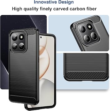 Case for Honor 400 Smart 5G/4G, Slim Fit Phone Cover, Black