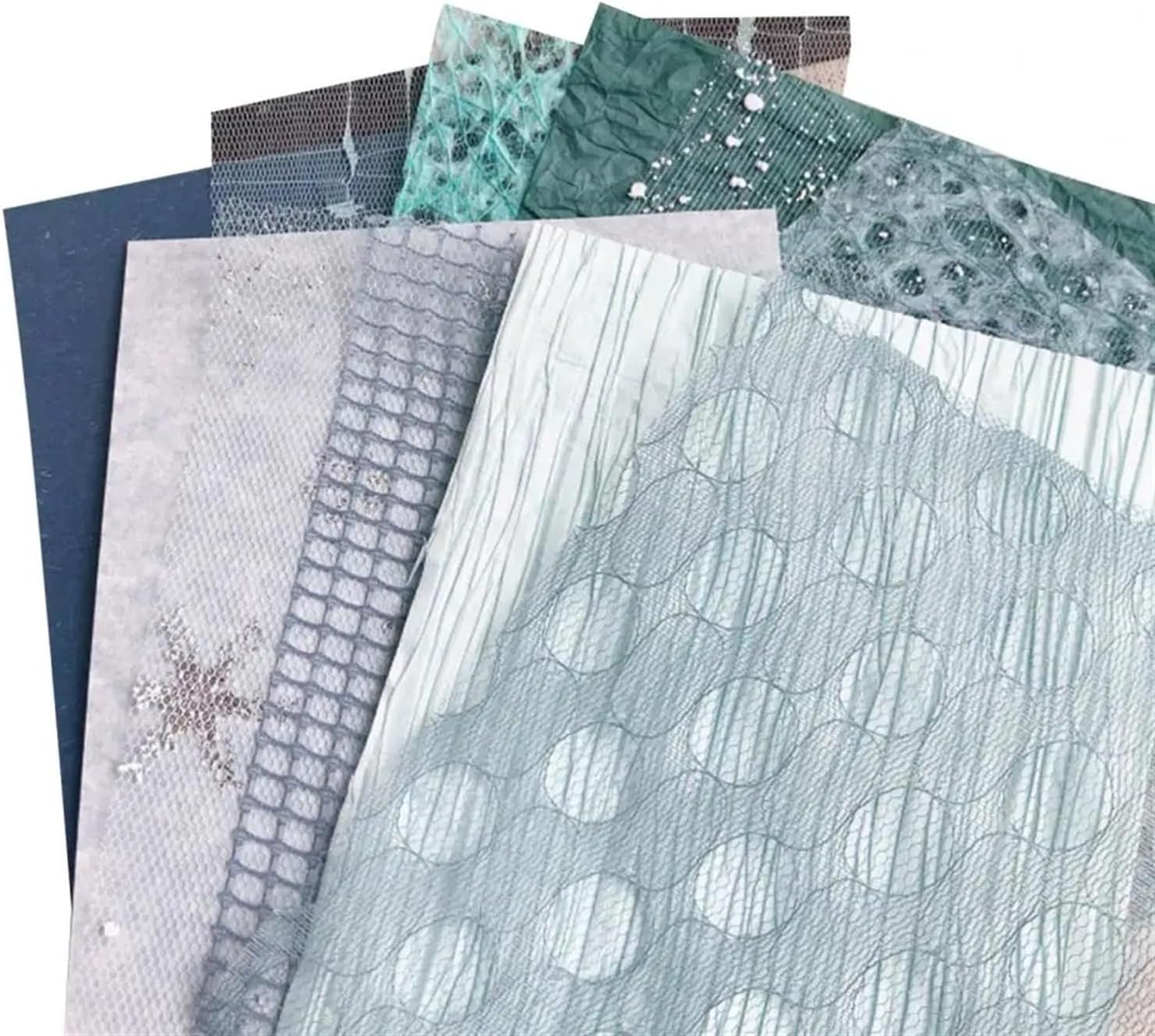 シルクペーパー、 10個/セット 手動アカウント 特殊紙 ハンドアカウント 混合素材 レトロシール コラージュ A4(C)