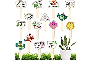Lively Laughs for Your Beloved Blooms: Funny Wooden Plant Markers