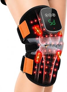Knee Massager with Heat and Red Light Therapy, 660&850nm, Cordless, FSA&HSA